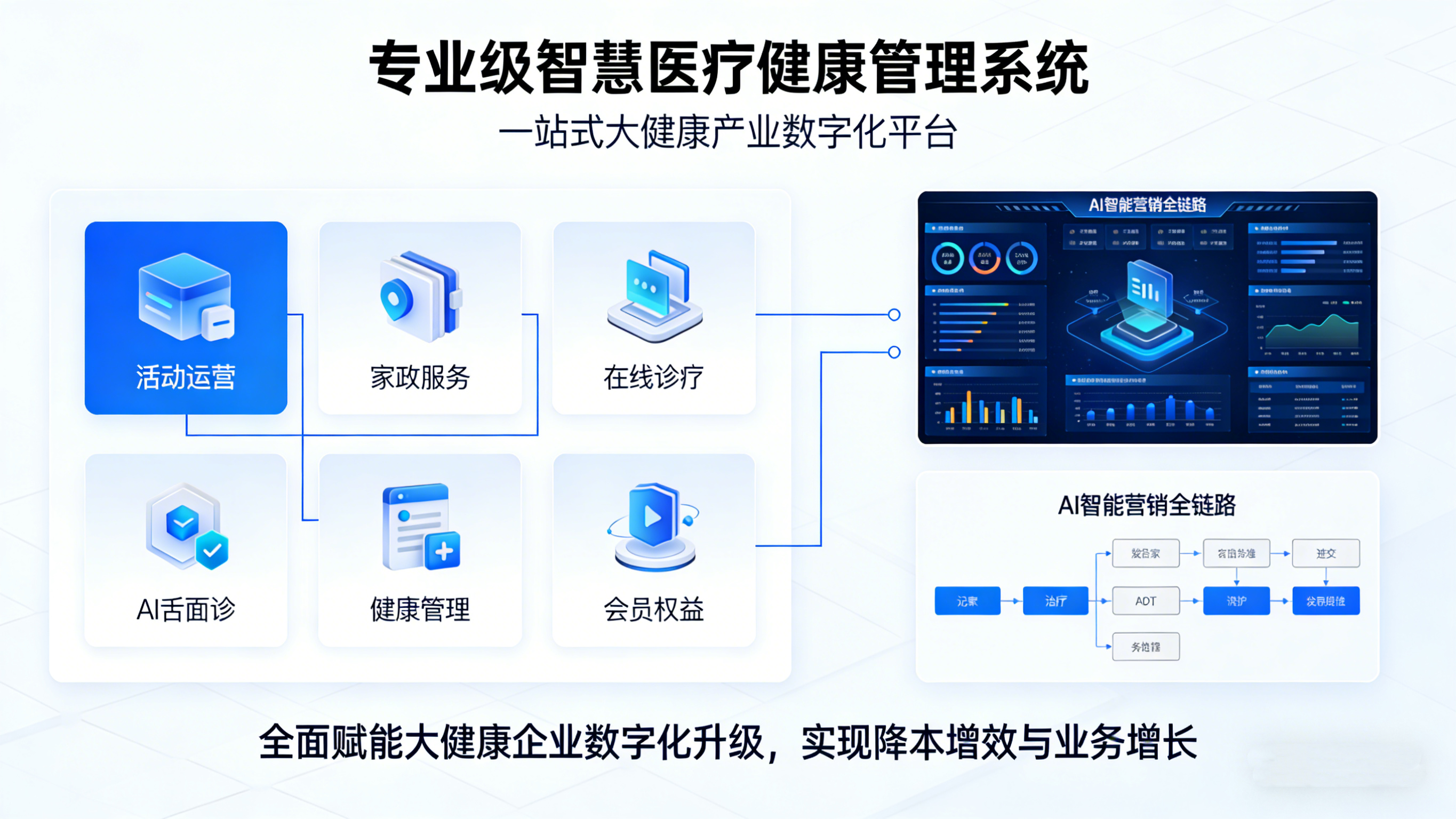 大健康SaaS平台界面展示